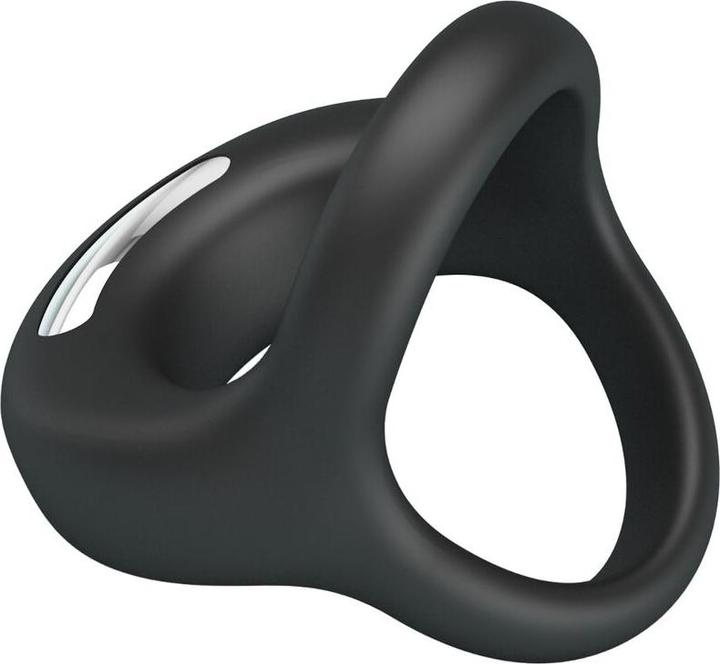 Actual product image Pretty Love VIBRANT PENIS RING ELLIOTT Black, 10 vibration functions
