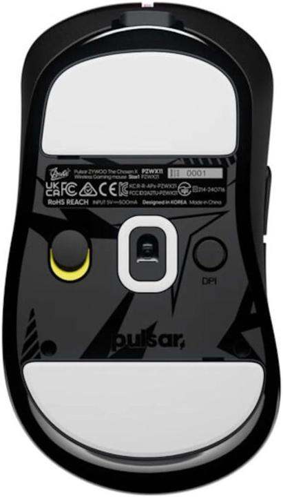 Actual product image Pulsar ZywOo The Chosen Mini Wireless - Gaming Mus - Optisk - 5 knapper - Sort (Wireless)