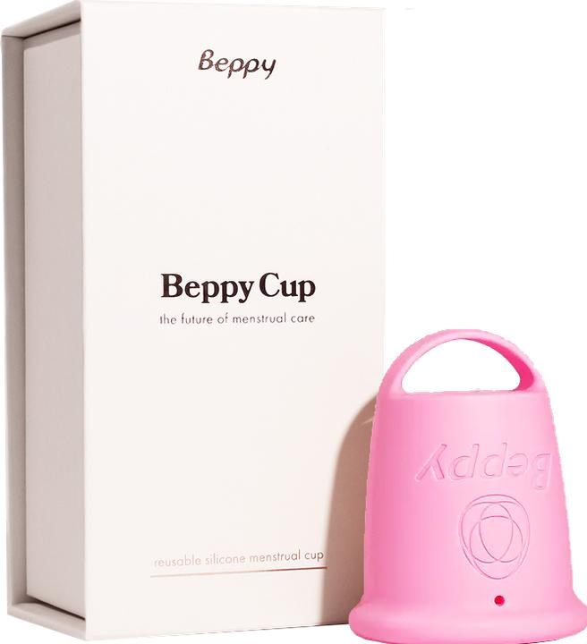 Beppy «Cup» Pink Menstruationstasse aus Silikon, latexfrei, mit Rückholschlaufe