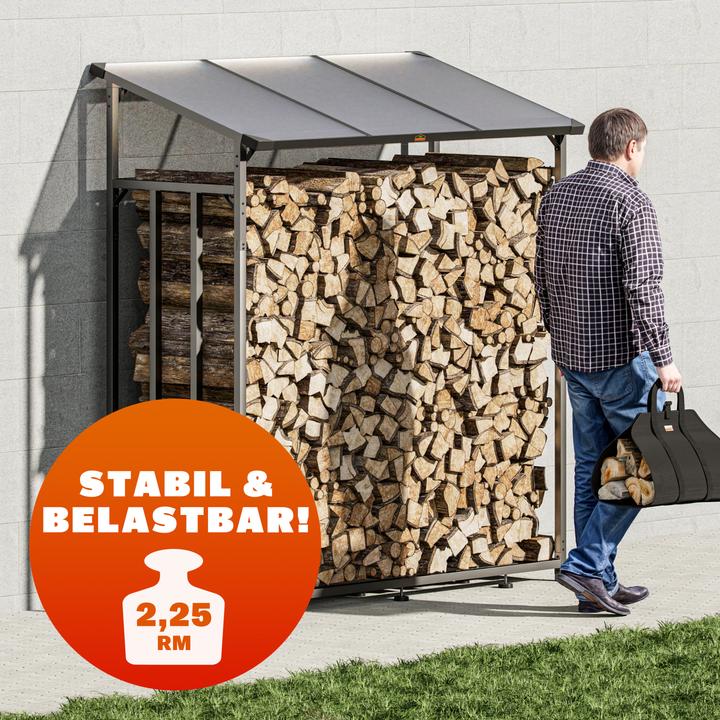 Actual product image Gardebruk Holzlager (163 x 70 x 198 cm)