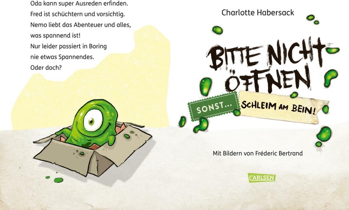 Produktbild Bitte nicht öffnen, sonst... 2: Schleim am Bein! (Deutsch, Charlotte Habersack, Fréderic Bertrand, 2024)