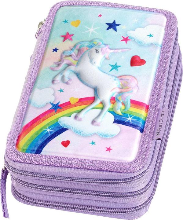 Actual product image Faber-Castell Faber-Castell – Pencil Case Unicorn Empty Triple (573043)