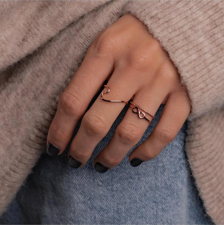 Actual product image Glanzstücke München Ladies Sterling Silver Rose Gold - 6062 (58, 925 Silver)