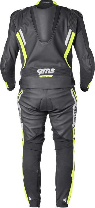 Image du produit GMS Veste en cuir GR-1 noir-jaune-blanc 48H (Hommes, 48)