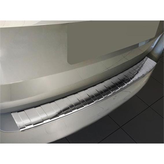 Avisa, Kennzeichenhalter, Edelstahl Ladekantenschutz für Skoda Fabia Combi (Kombi) ab 2018 bis heute (Heck)