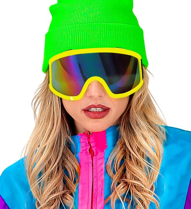 Produktbild Widmann Neon Gelbe 80er Jahre Skibrille