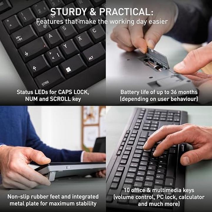 Produktbild CHERRY Stream Desktop Comfort (DE, Kabellos)