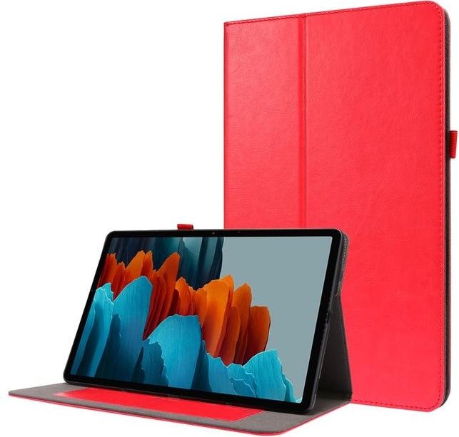 MU Classic Zweifach faltbare Crazy Horse Leder Case Hülle (Galaxy Tab S7+)