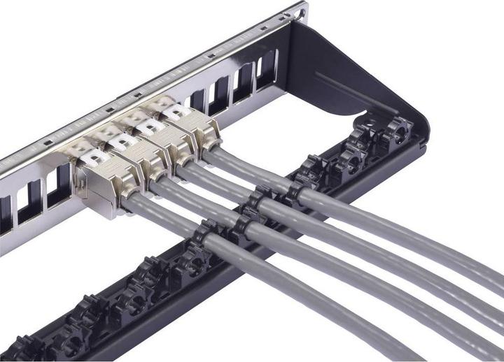 Actual product image Renkforce 24 port network patch panel 483 mm 19" 1 U black unequipped