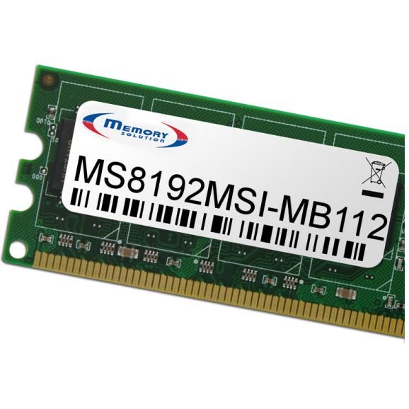Memorysolution Memory Solution MS8192MSI-MB112 8GB Speichermodul (1 x 8GB), RAM Modellspezifisch