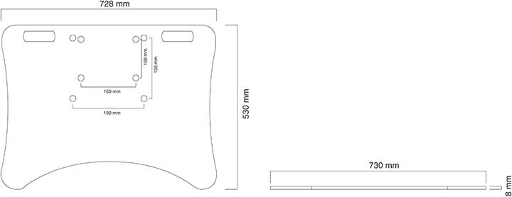 Produktbild Neomounts BOS Flachbildschirmbodenplatte PLASMA-M2500FPLATE (Boden)