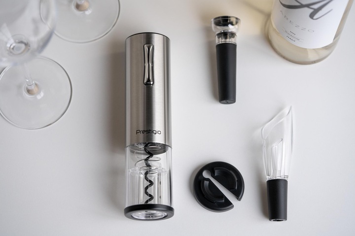 Actual product image Prestigio Nemi electric wine opener set (Electric corkscrew)
