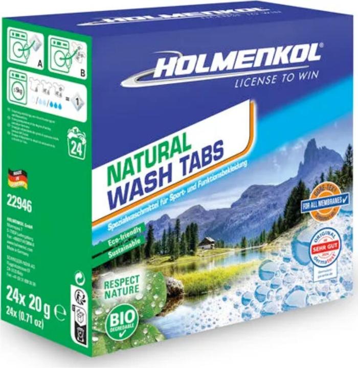 Produktbild Holmenkol Textile Wash Natural Tabs (24 Waschgänge)