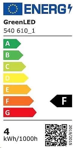 Energie-Label Greenled LED Lampe G9 matt 3,5W 370lm 2900K (G9, 3.50 W, 370 lm, 1 x, F)
