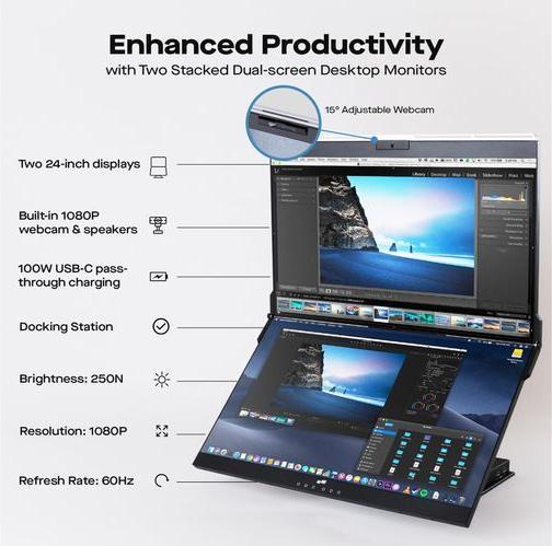 Actual product image Mobile Pixels Geminos (1920 x 1080 pixels, 24")