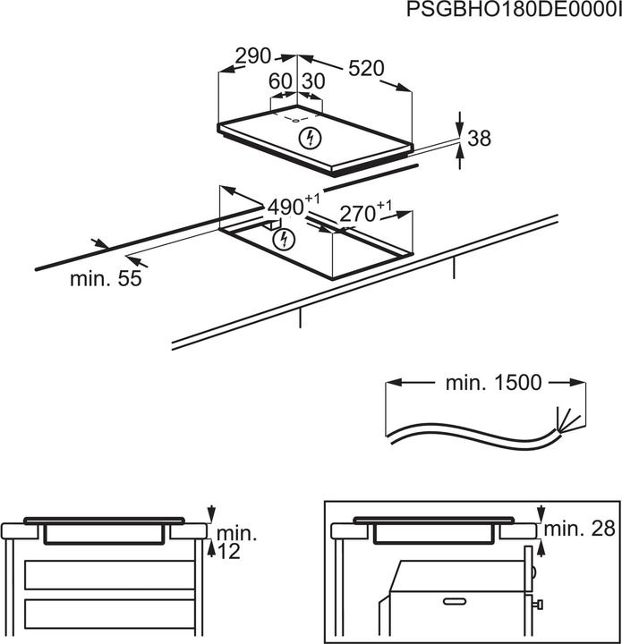 Produktbild Electrolux LHR3233CK (29 cm, Elektrokochfeld)