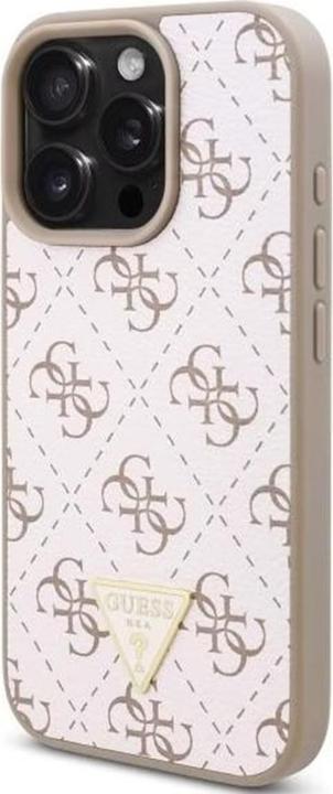 Produktbild Guess GUHCP16LPG4GPH iPhone 16 Pro 6.3" biały/white hardcase New 4G Triangle (Apple iPhone 16 Pro)