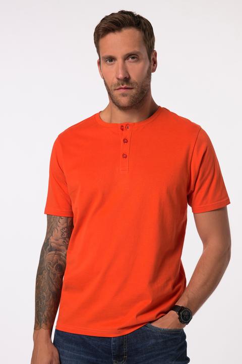 Produktbild JP1880 Henley, Basic, Knopfleiste, Halbarm, bis 7 XL (7XL)