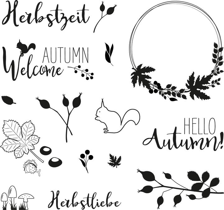 Produktbild Rayher Clear Stamps "Herbstwald"