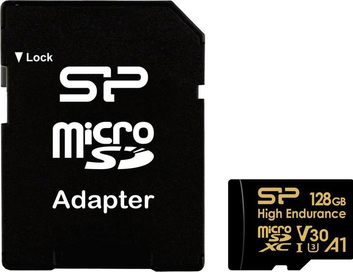 Produktbild Silicon Power 128Go MicroSD Card Golden (128 GB, microSDHC, microSDXC, U3, UHS-I)