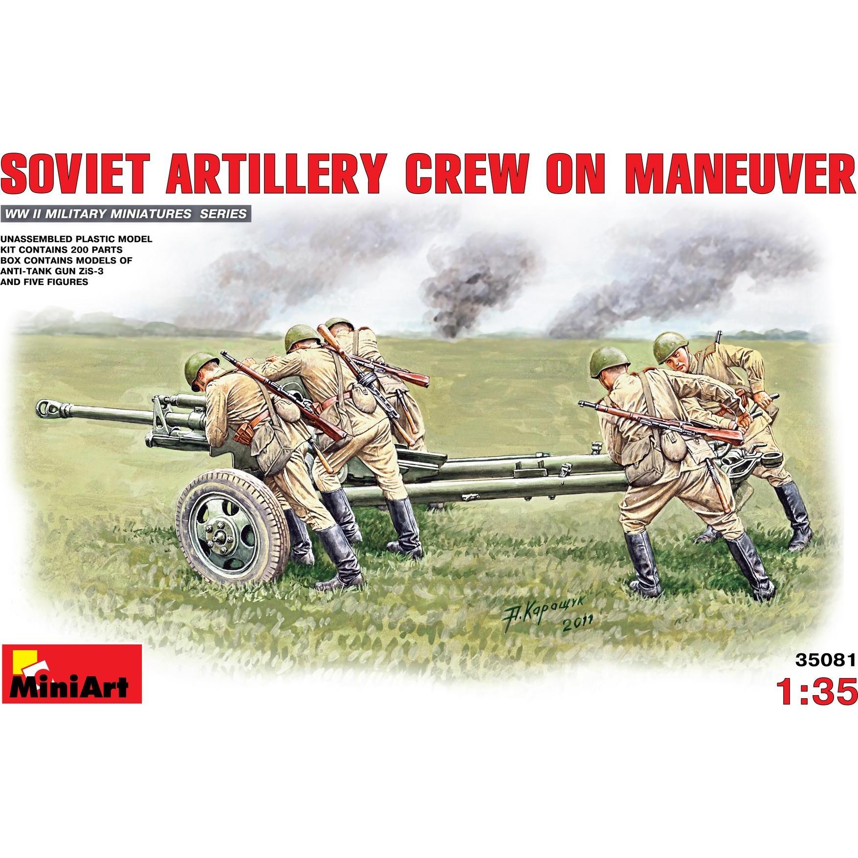 Mini art Sowjetische Artillerie-Besatzung