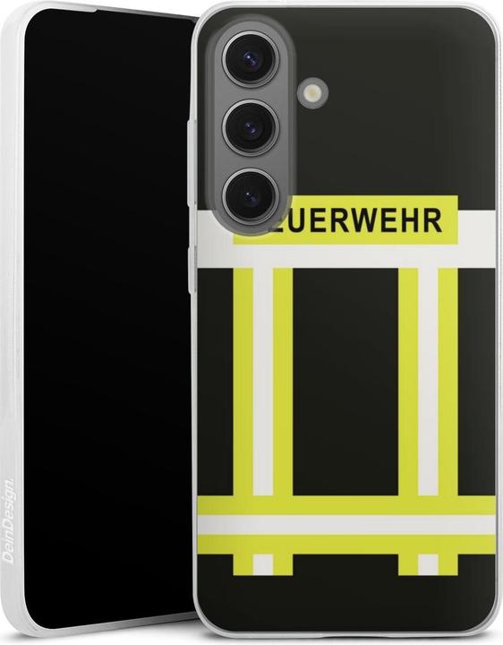 Produktbild DeinDesign Slim Case für Samsung Galaxy S25 Silikon Hülle Ultra Dünn Handyhülle Beruf Feuerwehr Feuerwehrmann (Samsung Galaxy S25)