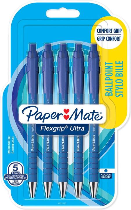 Immagine prodotto Paper Mate penna a sfera Flexgrip Ultra RT M (Blu, 5 x)