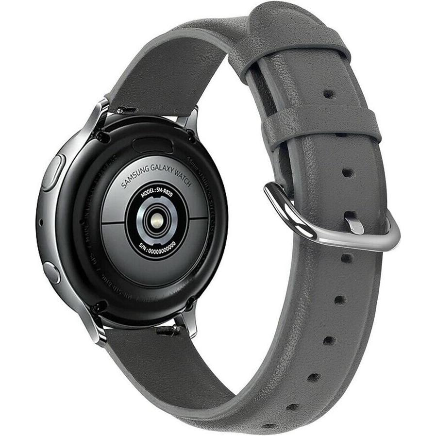 Thumbnail - Strap-it Lederarmband (22 mm, Leder), Uhrenarmband, Grau