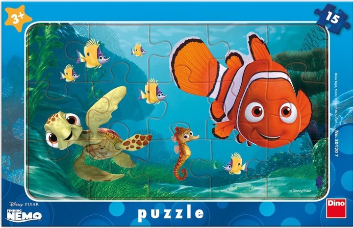 Immagine prodotto Dino Puzzle Alla ricerca di Nemo: Nemo e la tartaruga 15 pezzi (15 pezzi)
