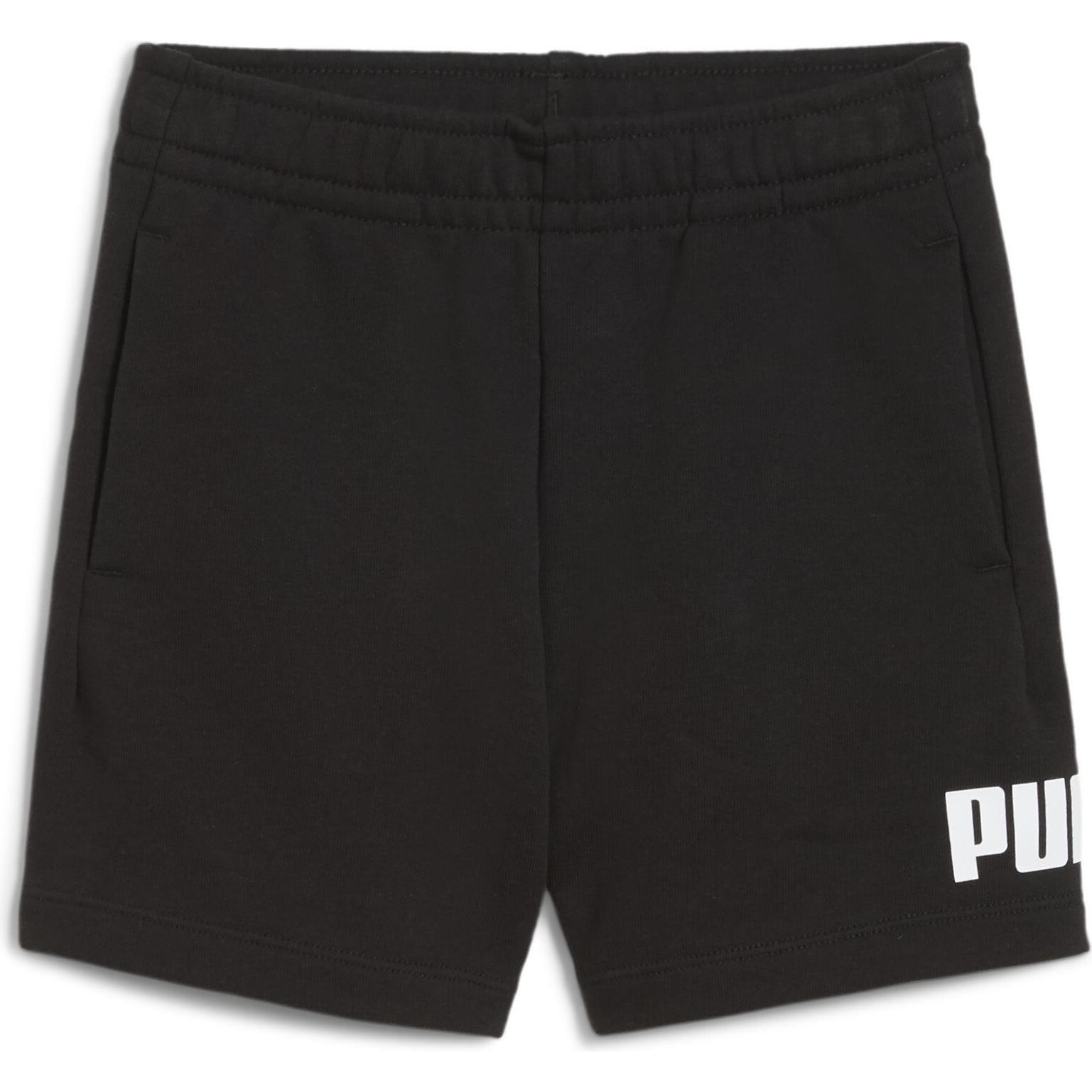 Puma, Jungen, Sporthose, ESS No. 1 Logo Shorts TR PS (122), Schwarz, 122