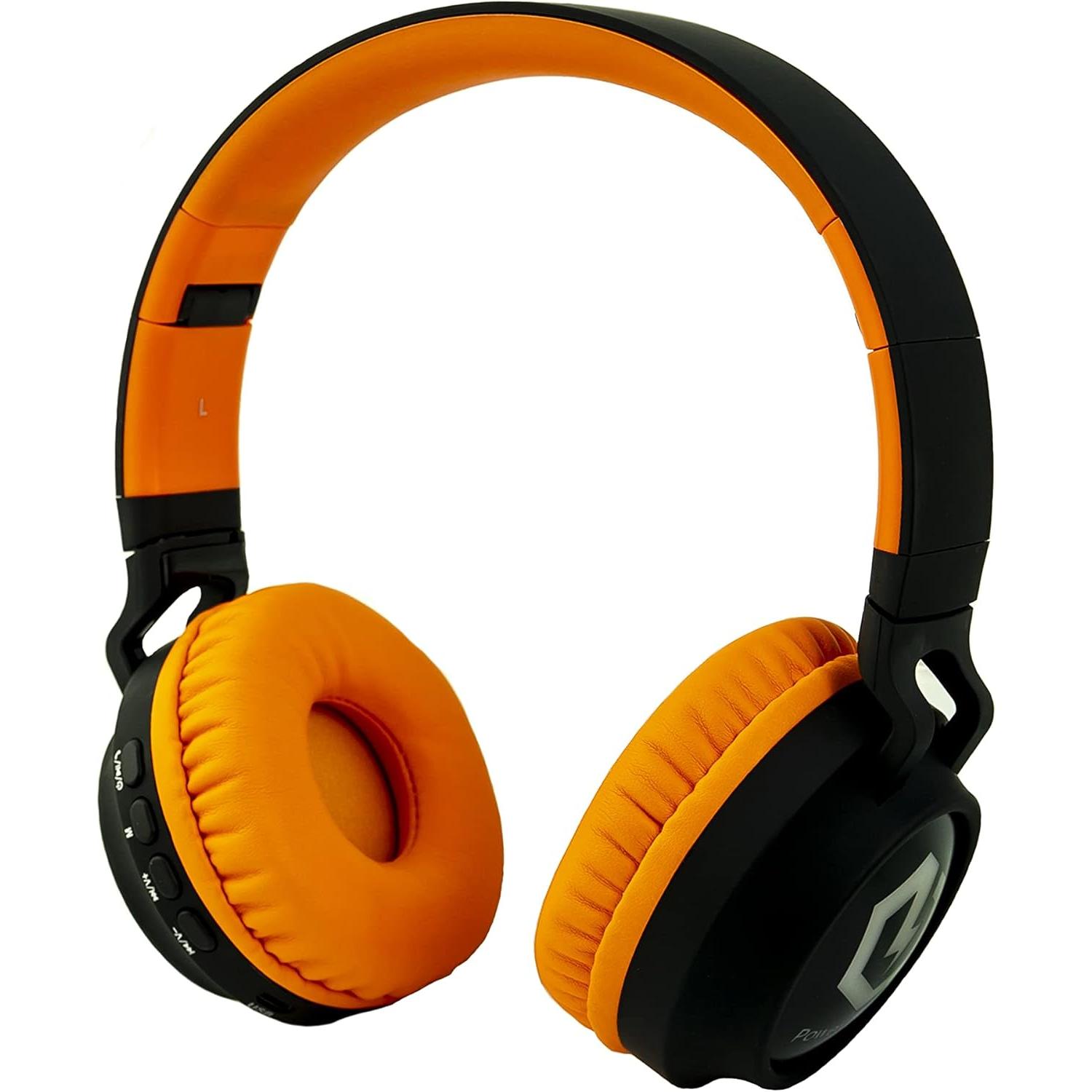 PowerLocus Buddy Bluetooth-Kinderkopfhörer black/orange