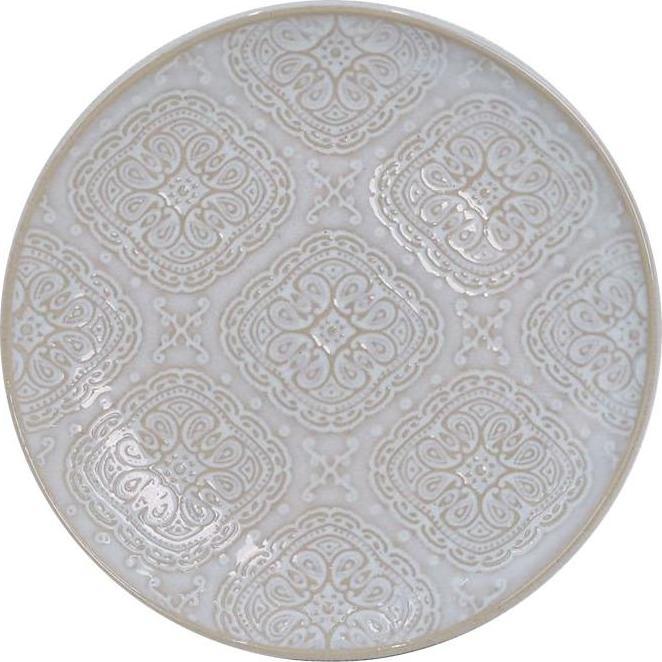 Domoletti, Piatti di servizio, Plate dessert White arabic, Ø 19 cm, white