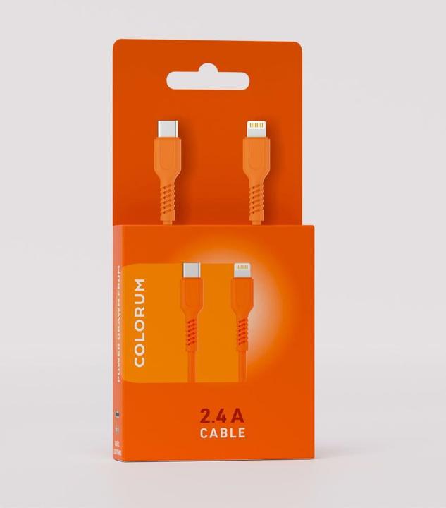 Produktbild Forever COLORUM Kabel USB-C- Lightning 1,8m 2,4A CK12-CL-10 xOrange (1.80 m, USB 3.2 Gen 1, 12 W)