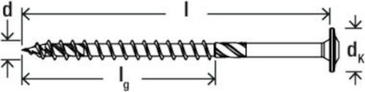 Image du produit Fischer PowerFast II 8,0x120 TK TG TX blvz 50 (50 Vis par pièce)