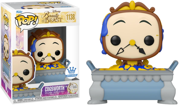 Actual product image Funko POP! Disney La Belle et la Bête - Cogsworth in Cobbler Exclusive