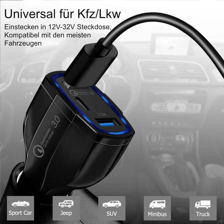 Produktbild Hermex Auto-USB-Ladegerät KFZ-USB-Adapter KFZ-USB-Ladegerät Auto-USB-Adapter