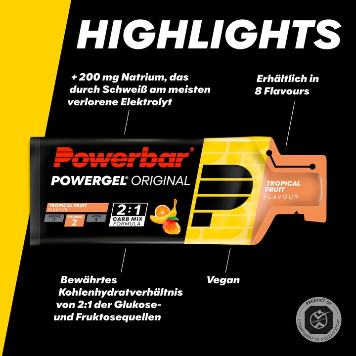 Actual product image Powerbar PowerGel Original (Tropical fruit, 24 pcs., 984 g)