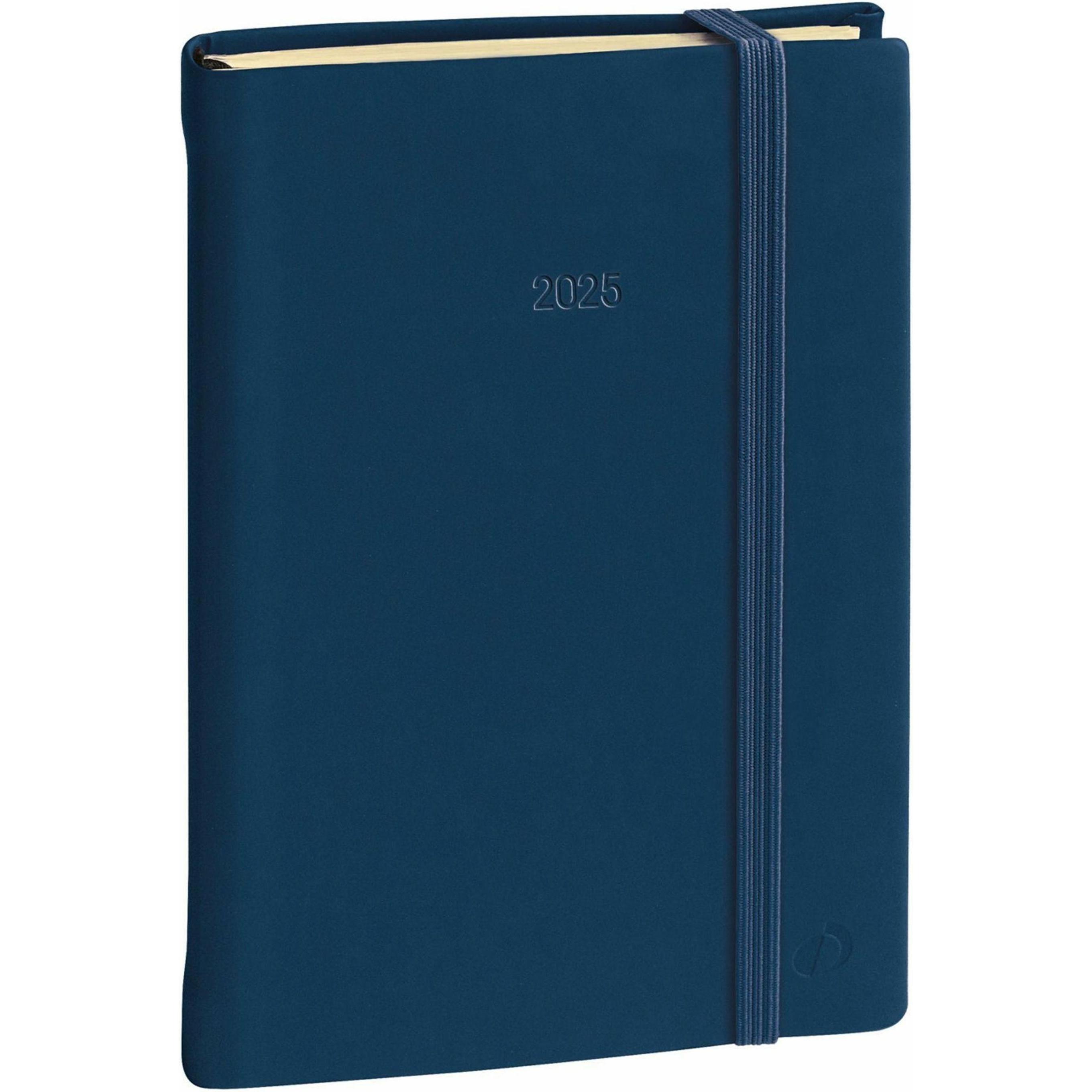Quo Vadis, Agenda, Agenda Daily PRE ML Silk 2023 617016Q marine, 1T/S, 8,5x13cm (8.5 x 13 cm, Deutsch)