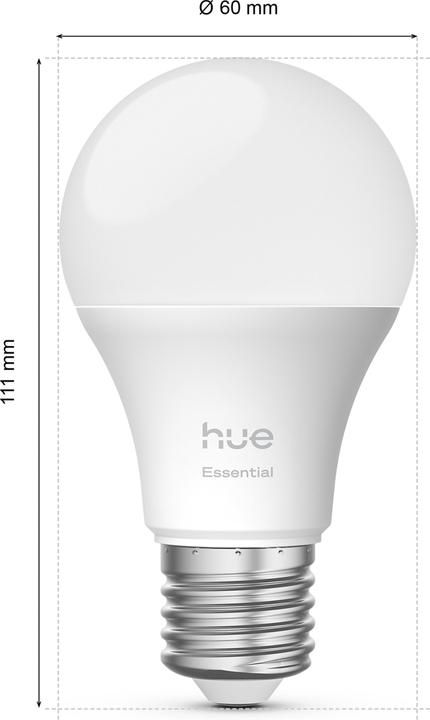 Actual product image Philips Hue Essential White & Color Ambiance (E27, 8 W, 806 lm, 1 x, F)