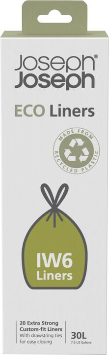 Image du produit Joseph Joseph IW4 40 L Sacs poubelle Eco Sacs poubelle recyclés 20pcs Gris (20 x, 30 l)