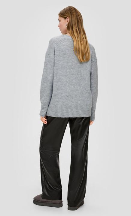 Produktbild s.Oliver Strickpullover Strickpullover mit V-Ausschnitt (S)