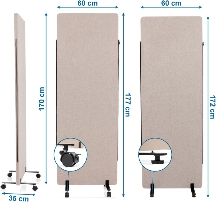 Actual product image Hjh Office FLEXMIUT (60 x 3 x 170 cm)