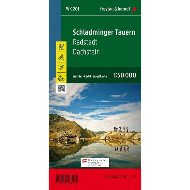 Schladminger Tauern, Radstadt, Dachstein GPS - FBW.WK201, Landkarte