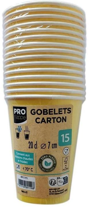 Produktbild PROnappe 15 Einweg-Kaffeebecher 200,0 ml (15 x)