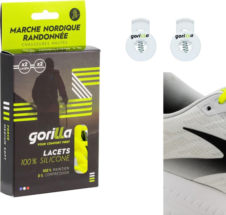Immagine prodotto Gorilla Lacci elastici in silicone per escursioni (138 cm)