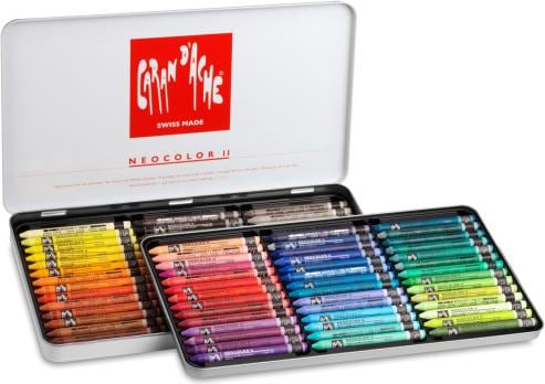 Image du produit Caran d'Ache Neocolor II Aquarelle Metallschachtel (Multicolore, 84 x)