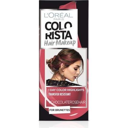 L'oréal Paris Donna Rosa Tinta Per Capelli, Colorista Trucco Per Capelli Colorazione Permanente 30Ml (Capelli Cioccolato)