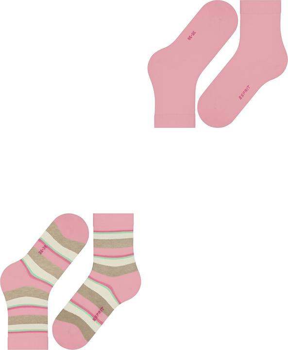 Produktbild Esprit Crochet Stripe 2-Pack Baumwollsocken (2er Pack, 35 - 38)