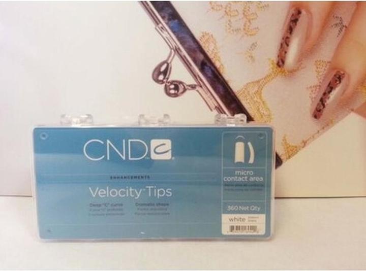 Immagine prodotto CND 360 Nail Design Creativo Velocity French White Punte per unghie Acrilico UV Gel Seta