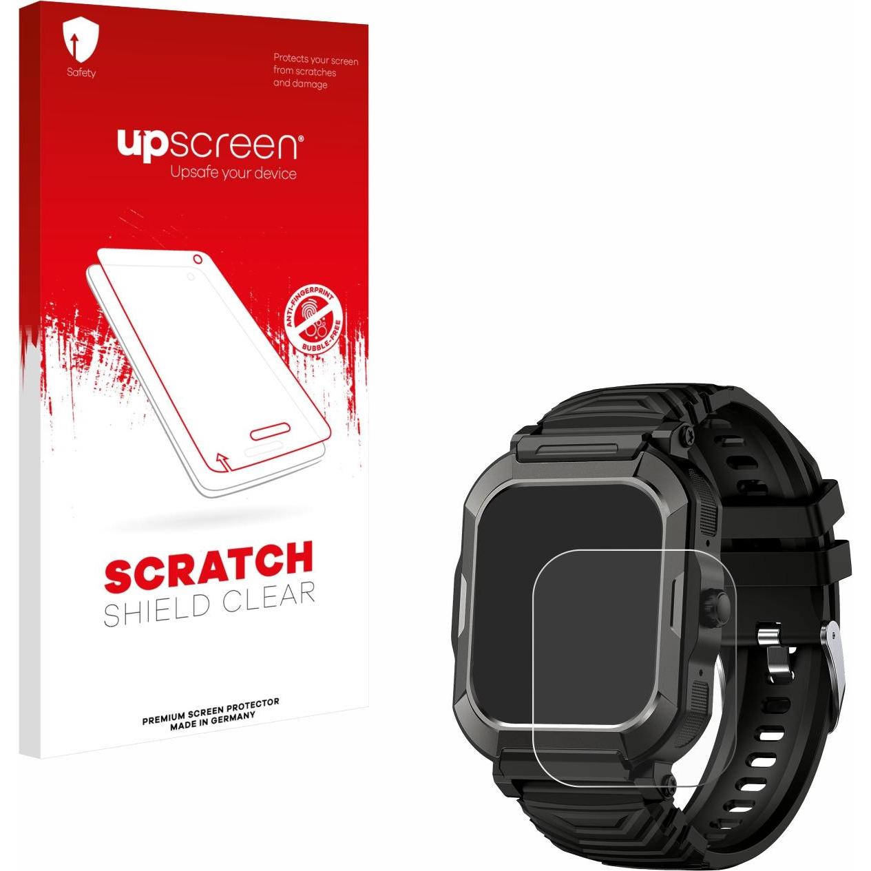 upscreen Scratch Shield Pellicola, Pellicola protettiva per smartwatch, Trasparente